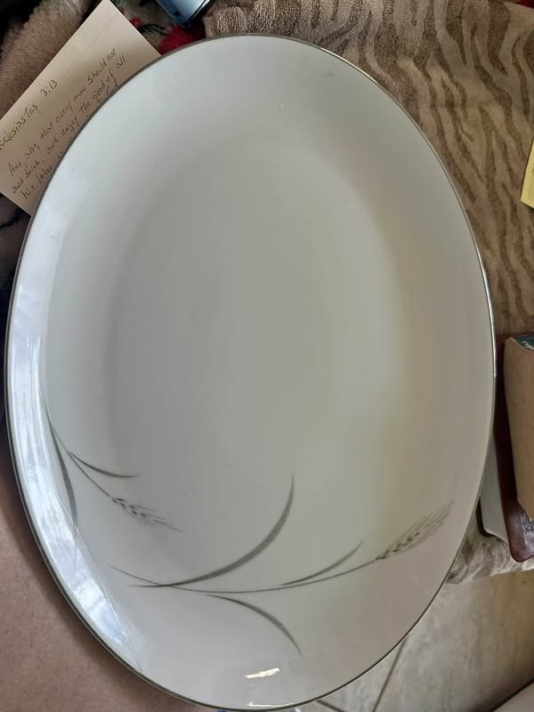 Mikasa Fine China Aries 8262 Oval Serving Platter