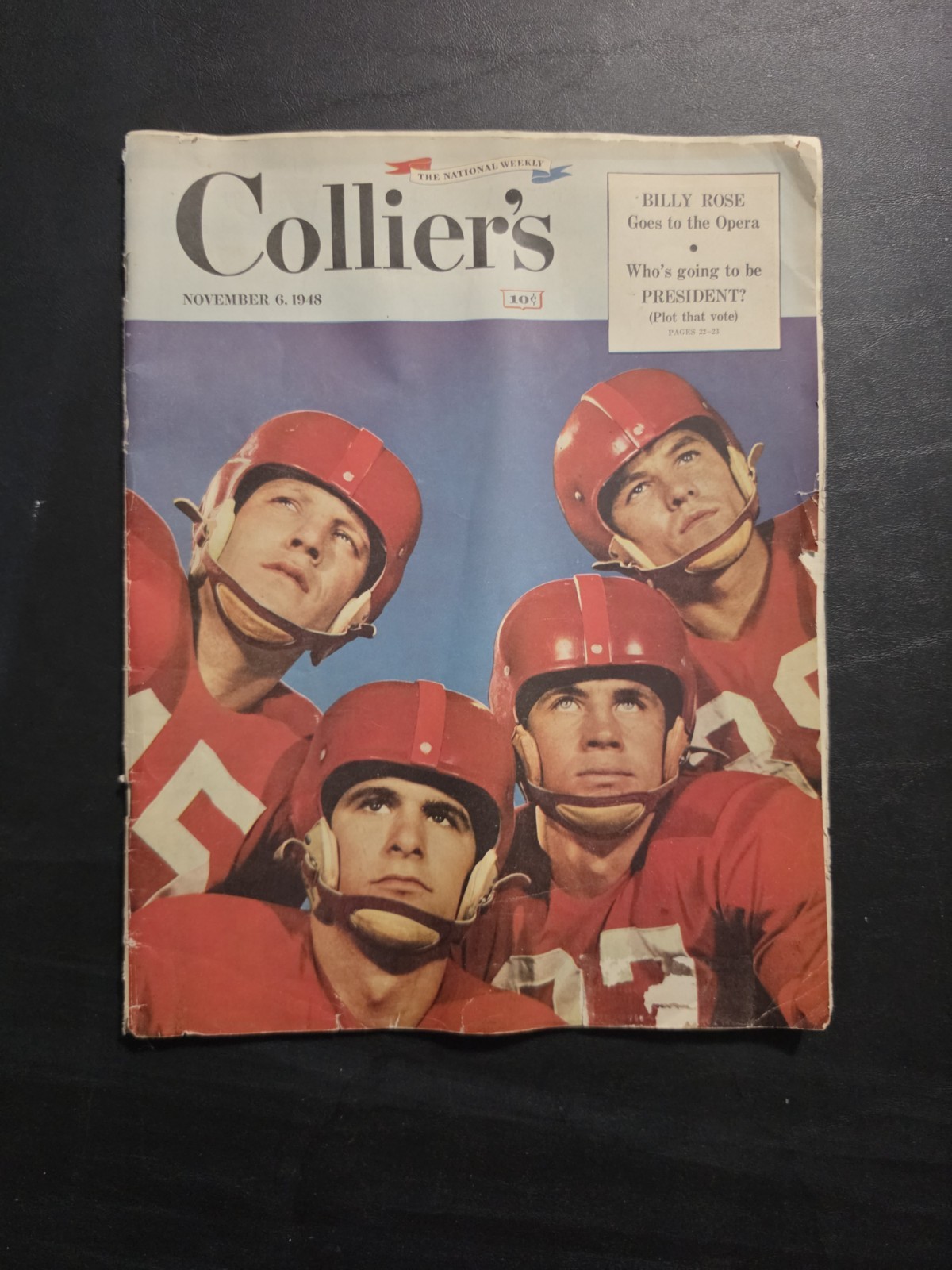 Nov 6 1948 issue of Collier Magazine Football Cover