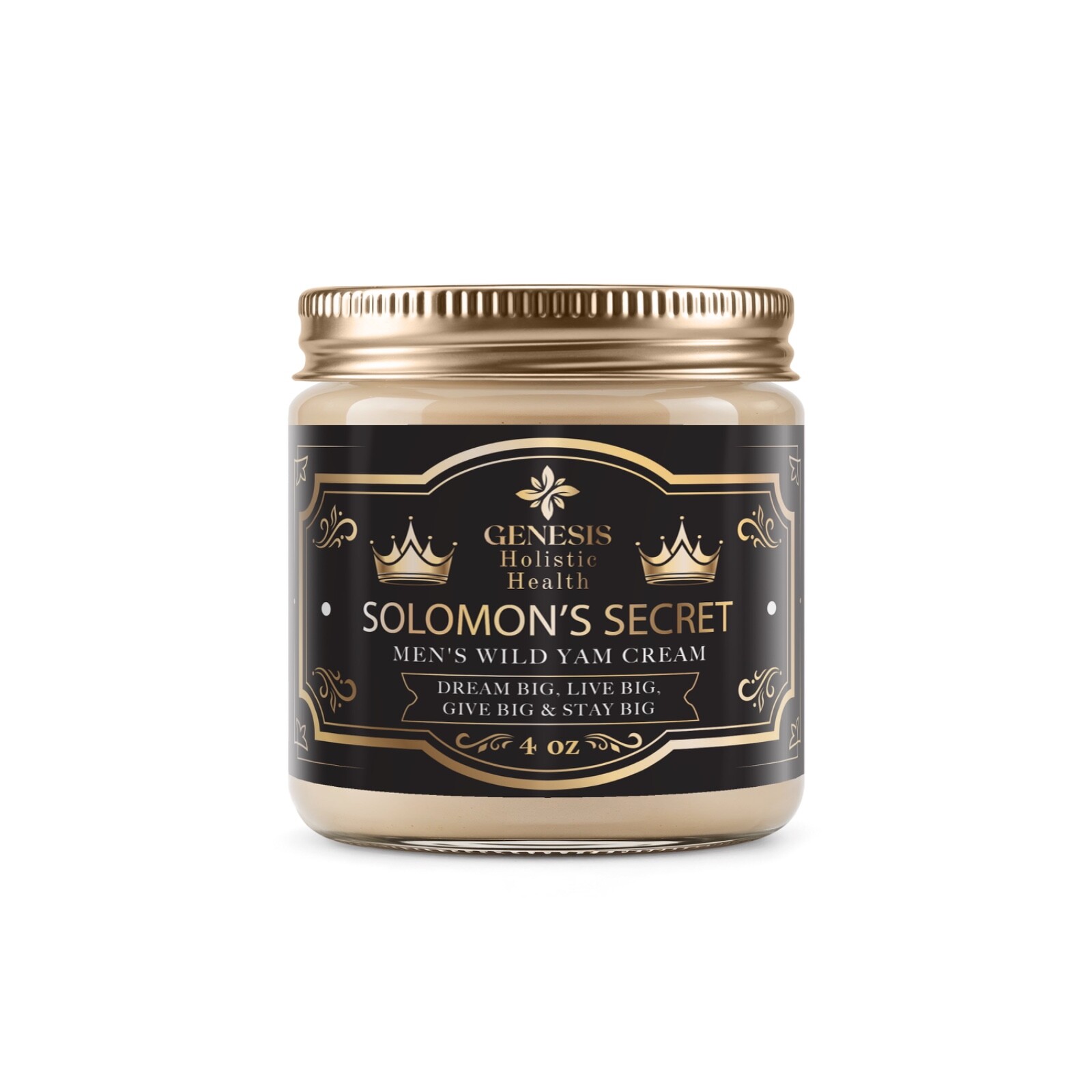 100% Authentic Genesis Solomon\'s Secret 4oz Men\'sWild Yam Cream- Live Big 100% Authentic Genesis Solomon\'s Secret 4oz Men\'sWild Yam Cream- Live Big