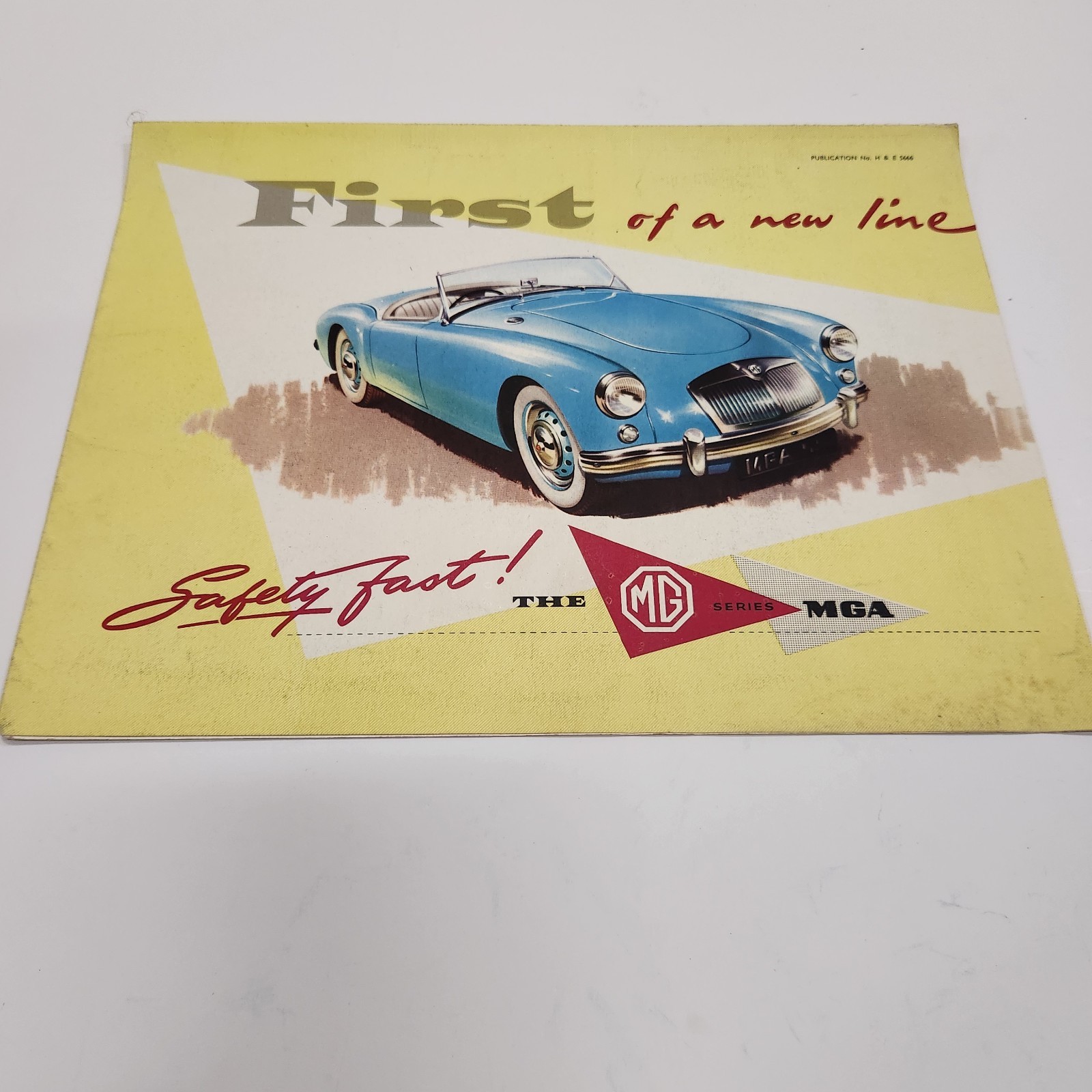 1955 MG MGA 1500 Roadster Original Vintage Sales Brochure First of a New Line