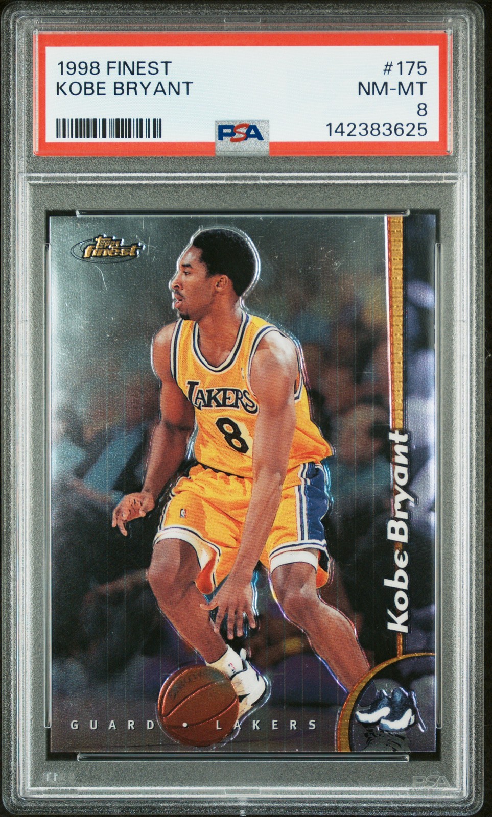 1998-99 Finest Kobe Bryant PSA 8 #175 1998-99 Finest Kobe Bryant PSA 8 #175