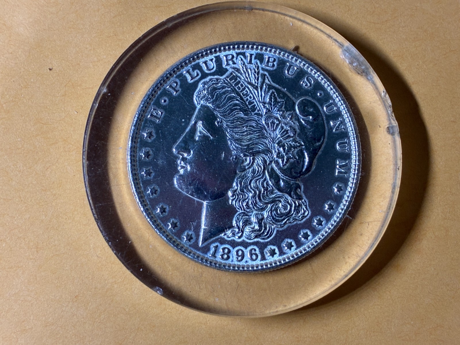 U.S. Morgan Silver Coin One Dollar, issued in 1896