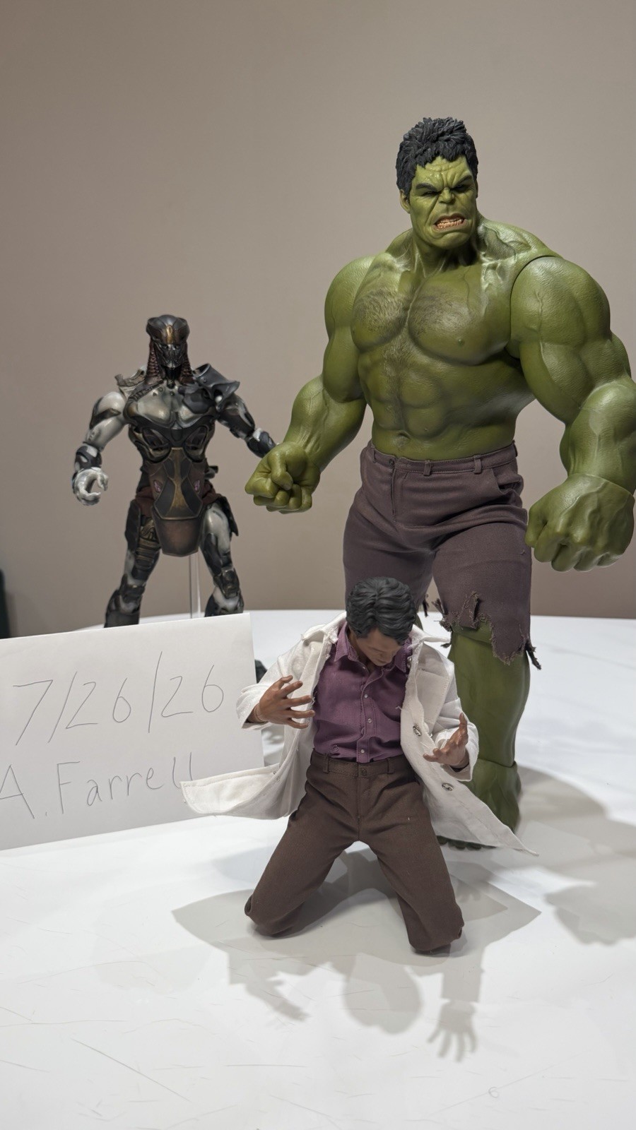 Hot Toys Bruce Banner Only  (MMS230) With  Chitauri Guard (Full Figure)