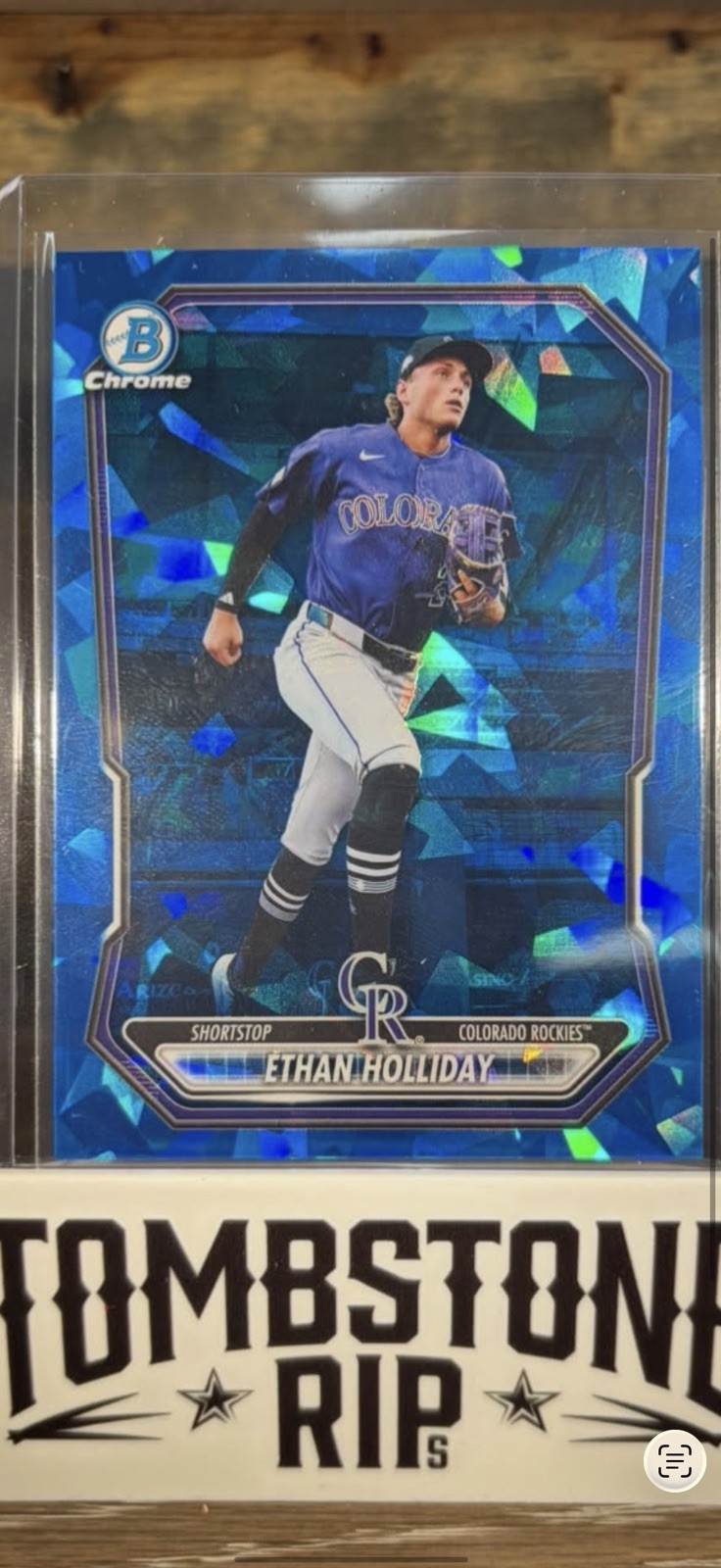 2026 Bowman Chrome Sapphire Image Variation  Ethan Holliday #BCP-209