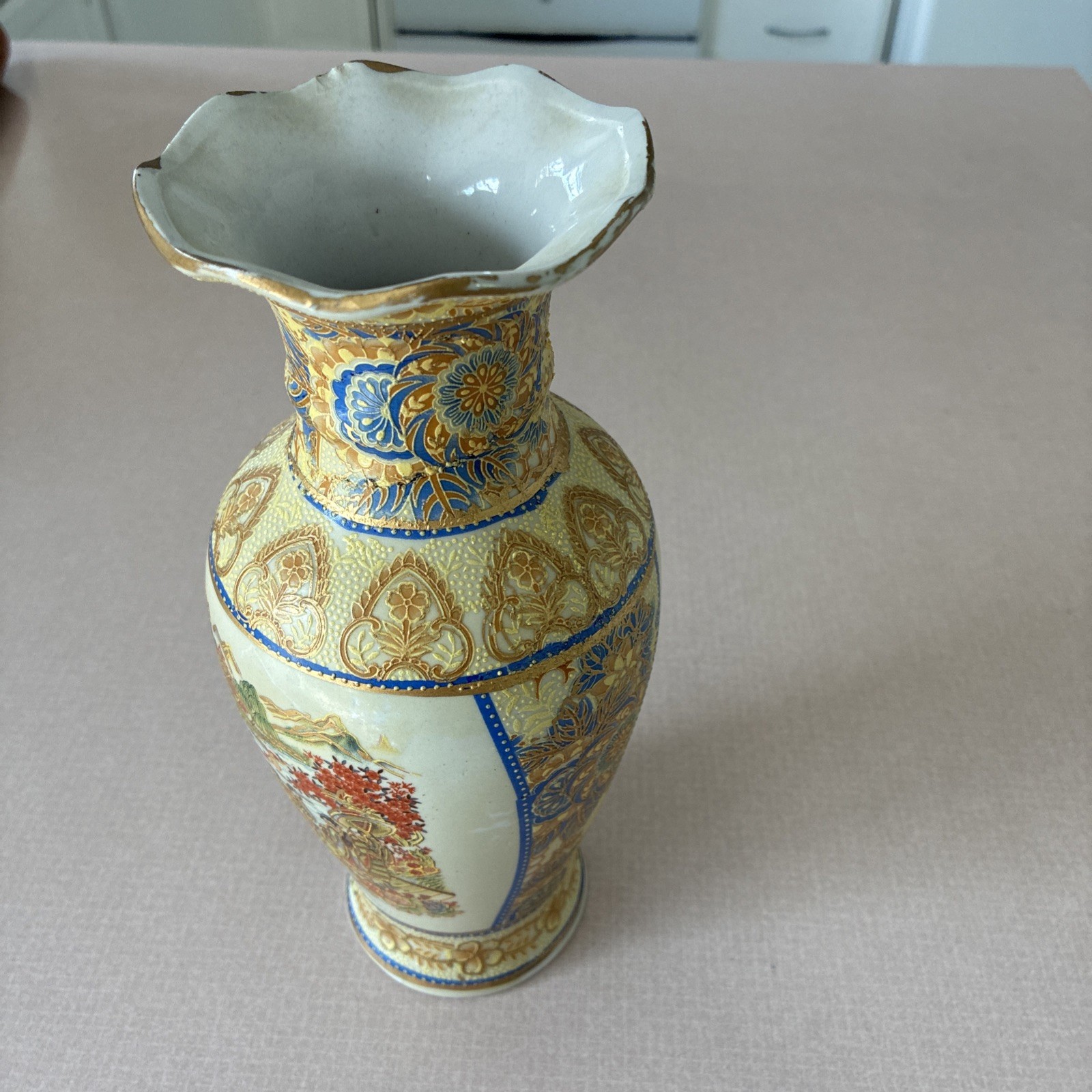 vintage japanese satsuma vase