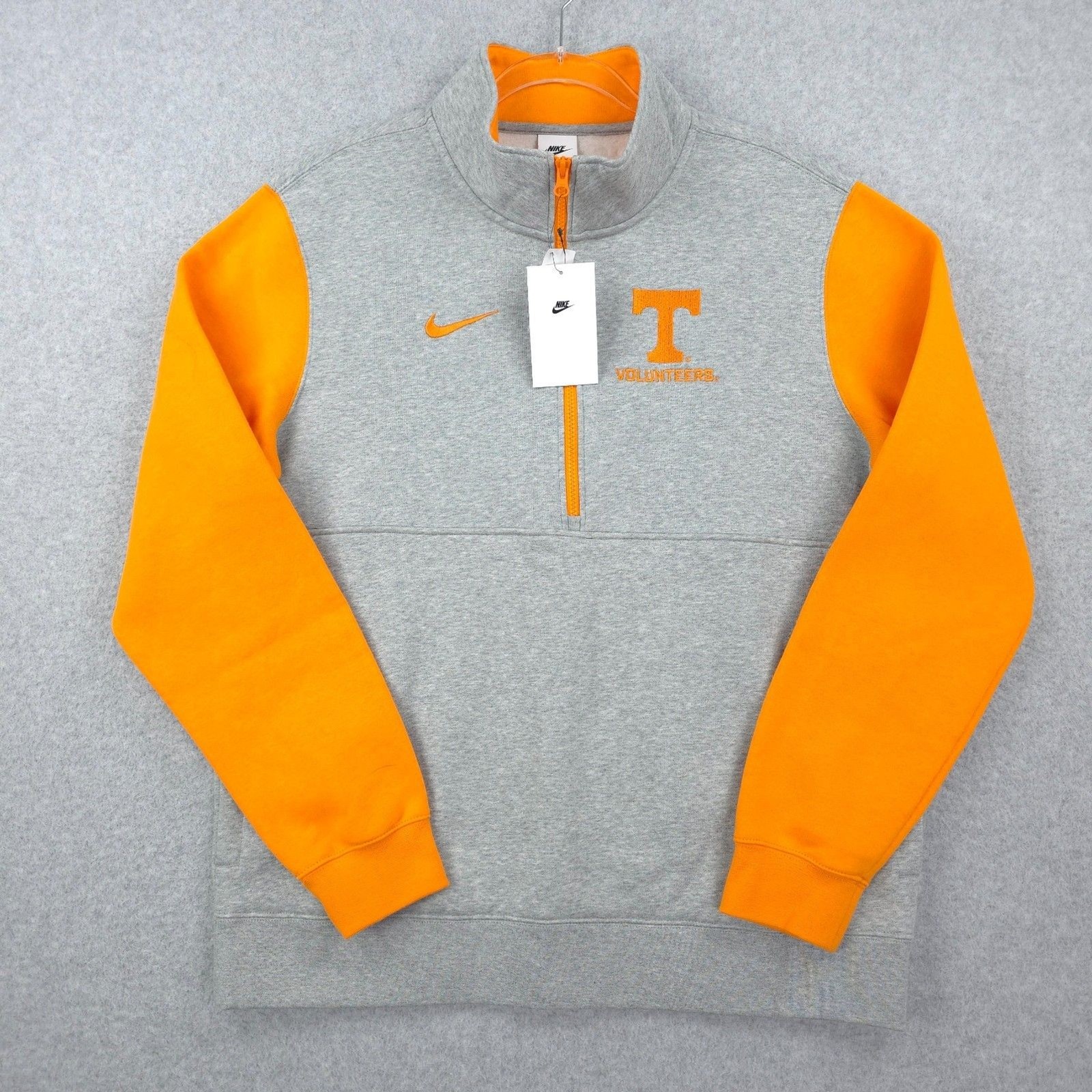 Tennessee Volunteers Sweatshirt Mens Large Nike Club Fleece Half Zip Embroidered Tennessee Volunteers Sweatshirt Mens Large Nike Club Fleece Half Zip Embroidered