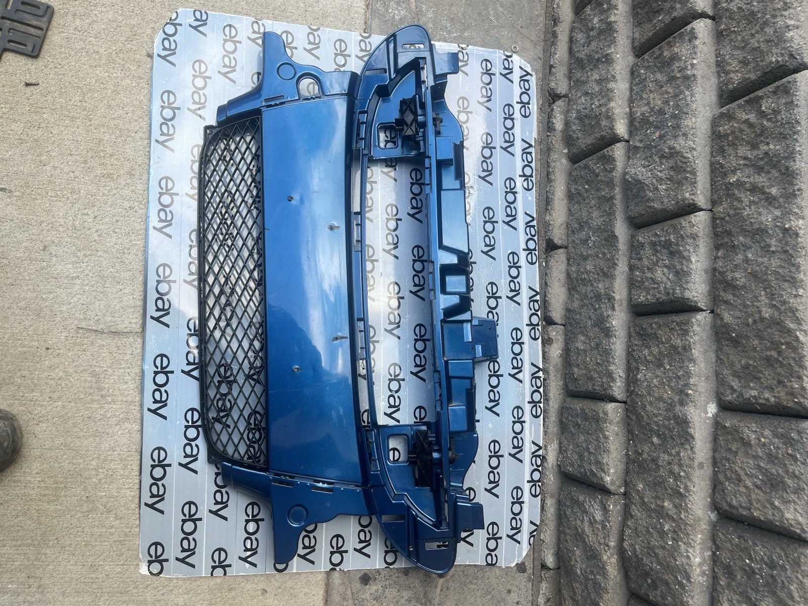 ⚡️2008 - 2016 Smart Fortwo Front Bumper Grille Center Panel Cover OEM BLUE⚡️