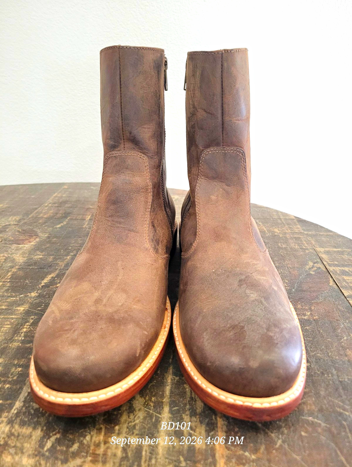 Lucchese Men’s Brown Leather Zip Ankle Boots 10.5W Round Toe Handmade. Lucchese Men’s Brown Leather Zip Ankle Boots 10.5W Round Toe Handmade.