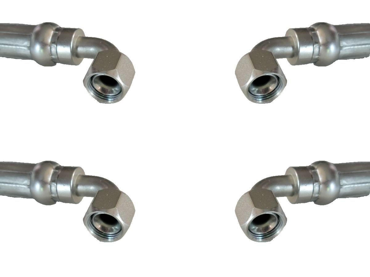 4x Upgraded Hydraulic Hoses for Scag STC Tiger Cat 482548 & 482605 USA Assembled