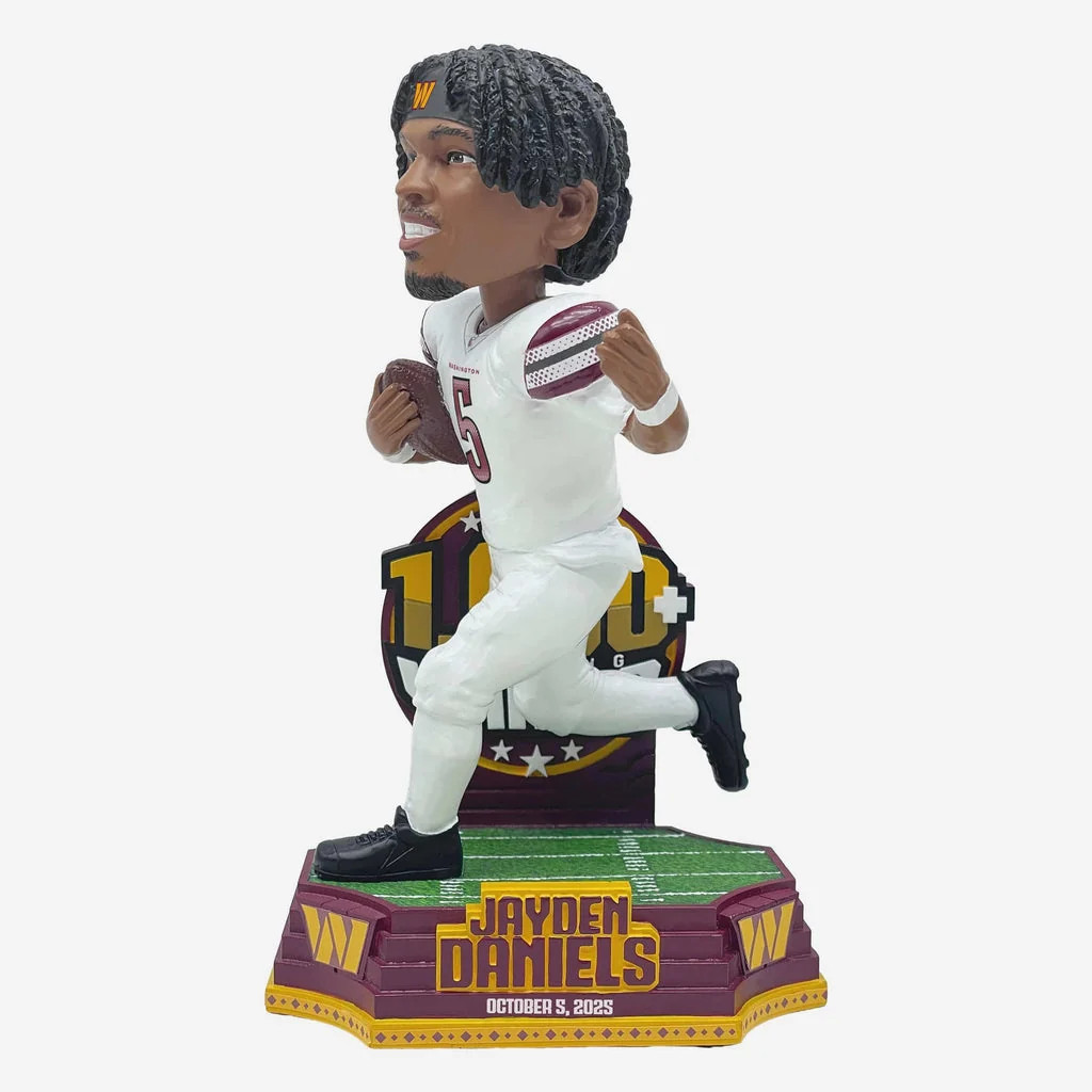 Jayden Daniels Washington Commanders 1,000 Rushing Yards In 20 Games Bobblehead Jayden Daniels Washington Commanders 1,000 Rushing Yards In 20 Games Bobblehead