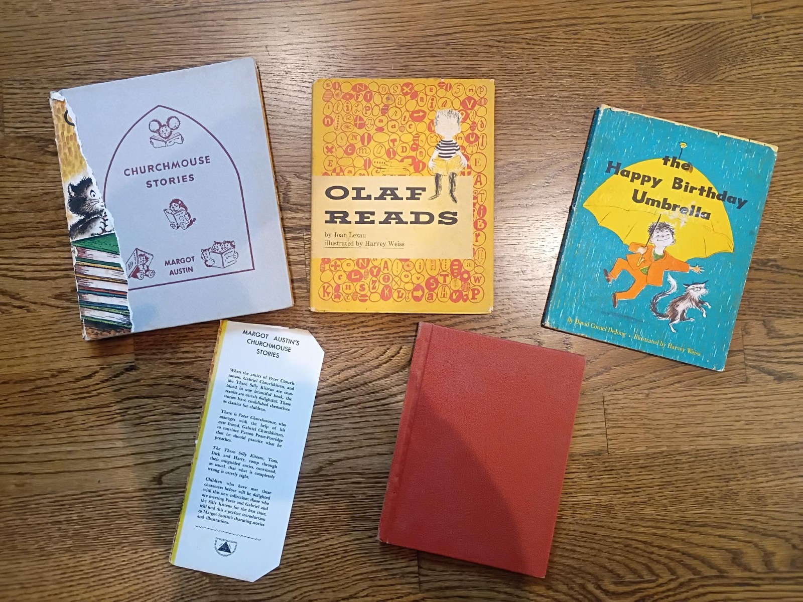 Vintage 1960s Weekly Reader Lot of 4 (Olaf; Happy Birthday; Rusty; Churchmouse)