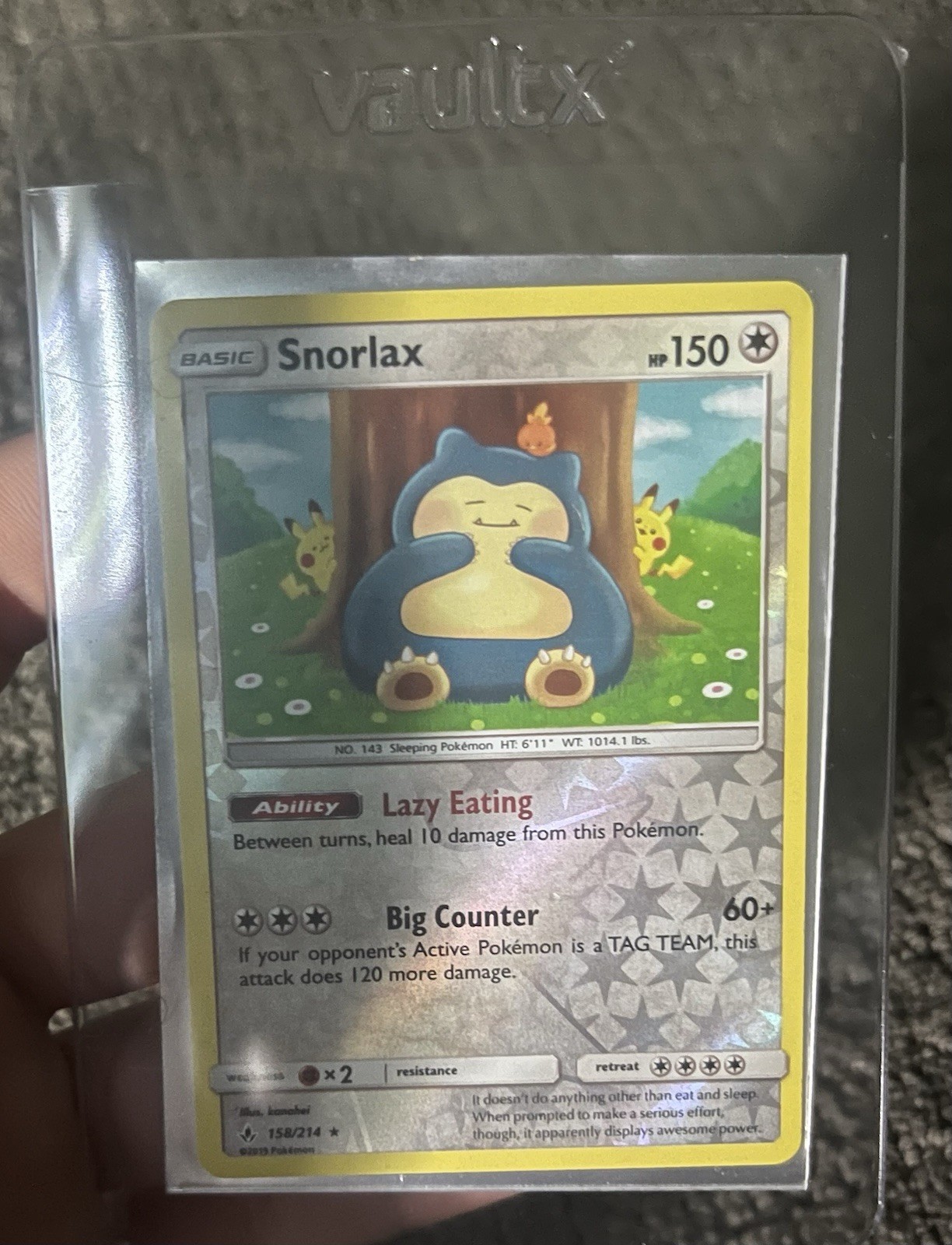 Snorlax 158/214 Sm-Unbroken Bonds Reverse Holo