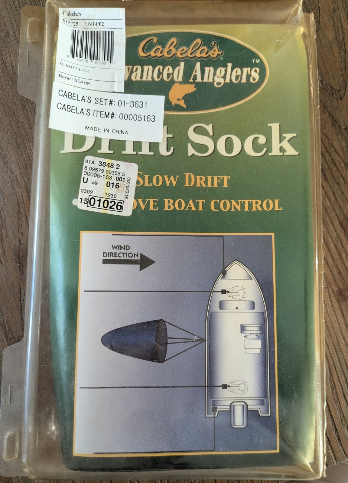 Vintage Cabela's Advanced Anglers Drift Sock Slow Drift Boat Control Blue Nylon Vintage Cabela's Advanced Anglers Drift Sock Slow Drift Boat Control Blue Nylon