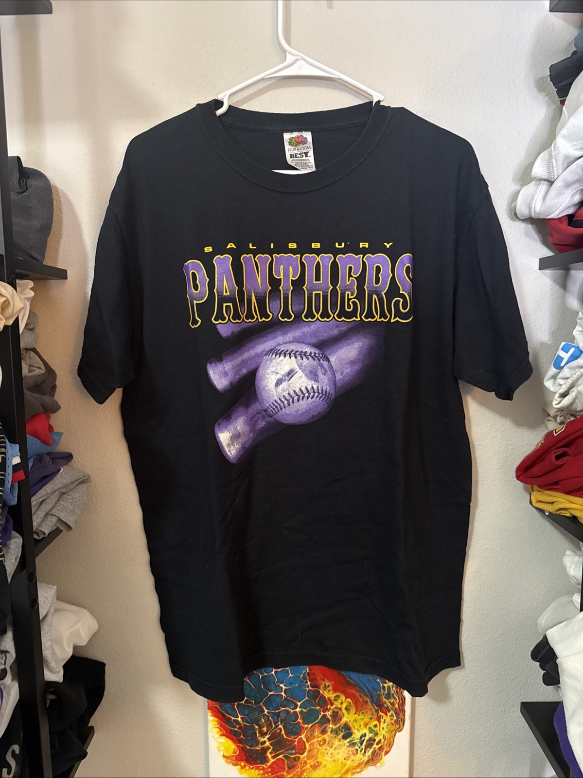 1990s Vintage Salisbury State Panthers University Tshirt Mens L 1990s Vintage Salisbury State Panthers University Tshirt Mens L