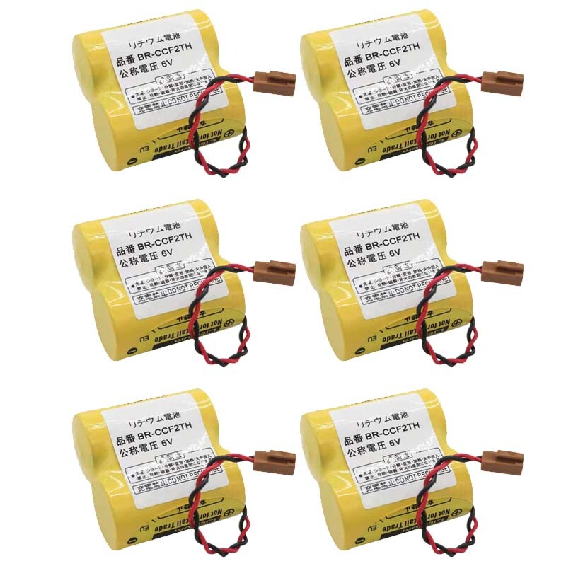 6 Pack - New BR-CCF2TH (A98l-0001-0902) BR-C 6V 5000mAh Fanuc Battery 6 Pack - New BR-CCF2TH (A98l-0001-0902) BR-C 6V 5000mAh Fanuc Battery