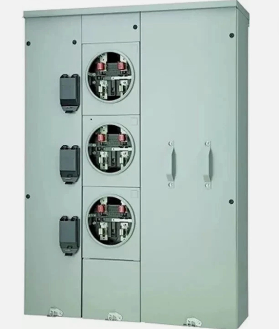 Siemens WP3311RJ 300 Amp 1-Phase 3-Wire Overhead Feed Direction Meter Center. Siemens WP3311RJ 300 Amp 1-Phase 3-Wire Overhead Feed Direction Meter Center.