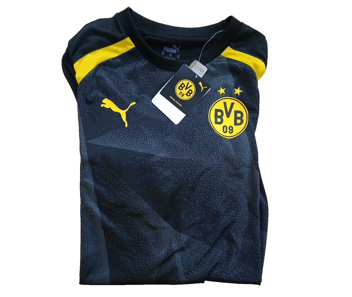 Puma Borussia Dortmund 2023/24 Pre-Match Training Jersey Black Size XL