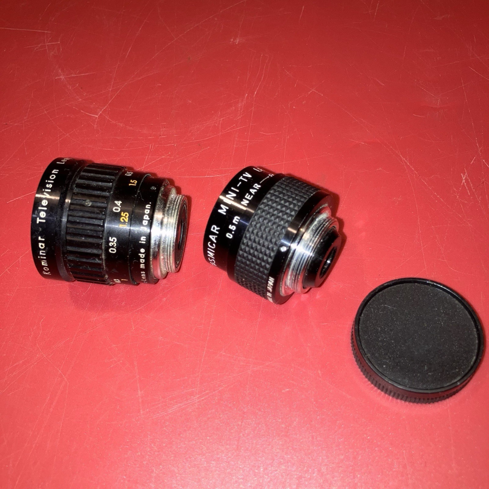 Kominar And Cosmicar TV Lenses Kominar Television Lens Cosmicar Mini TV Lens