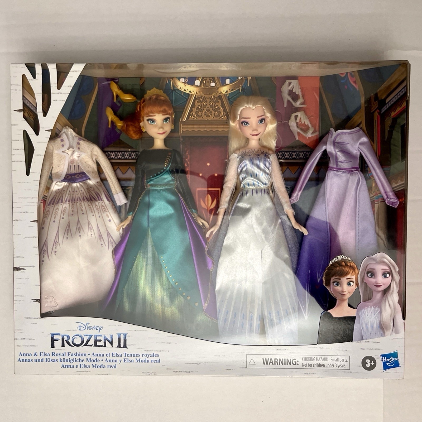 NEW Disney Frozen II Anna & Elsa Royal Fashion Dolls with 2 Outfits