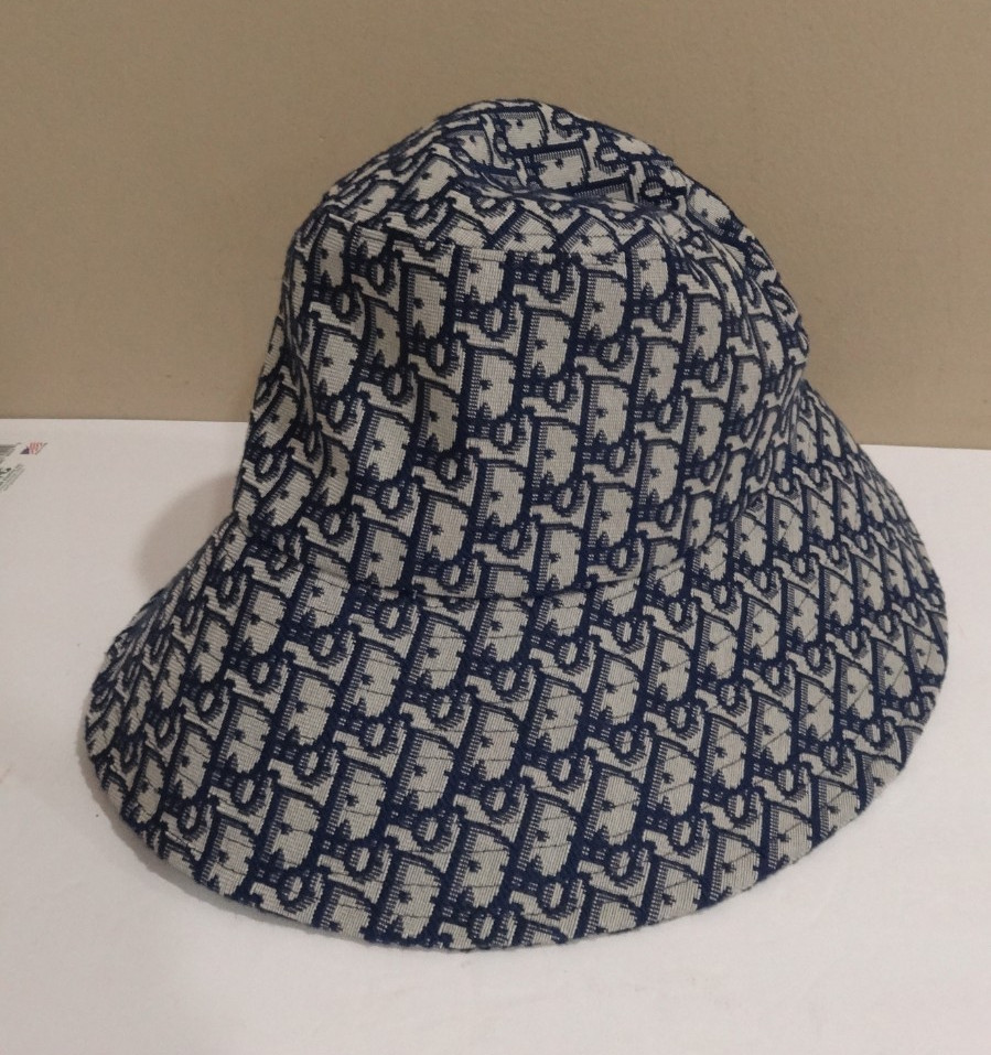 Christian Dior Oblique Monogram Bucket Navy Color Hat One size Christian Dior Oblique Monogram Bucket Navy Color Hat One size