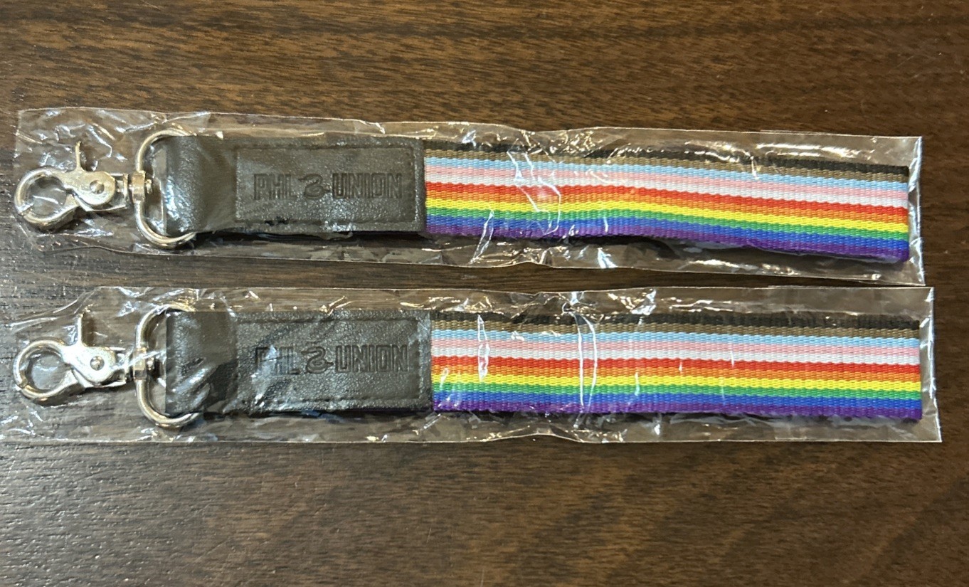 Philadelphia Union Pride Match Wristband Keychain Promo Lot Of 2 