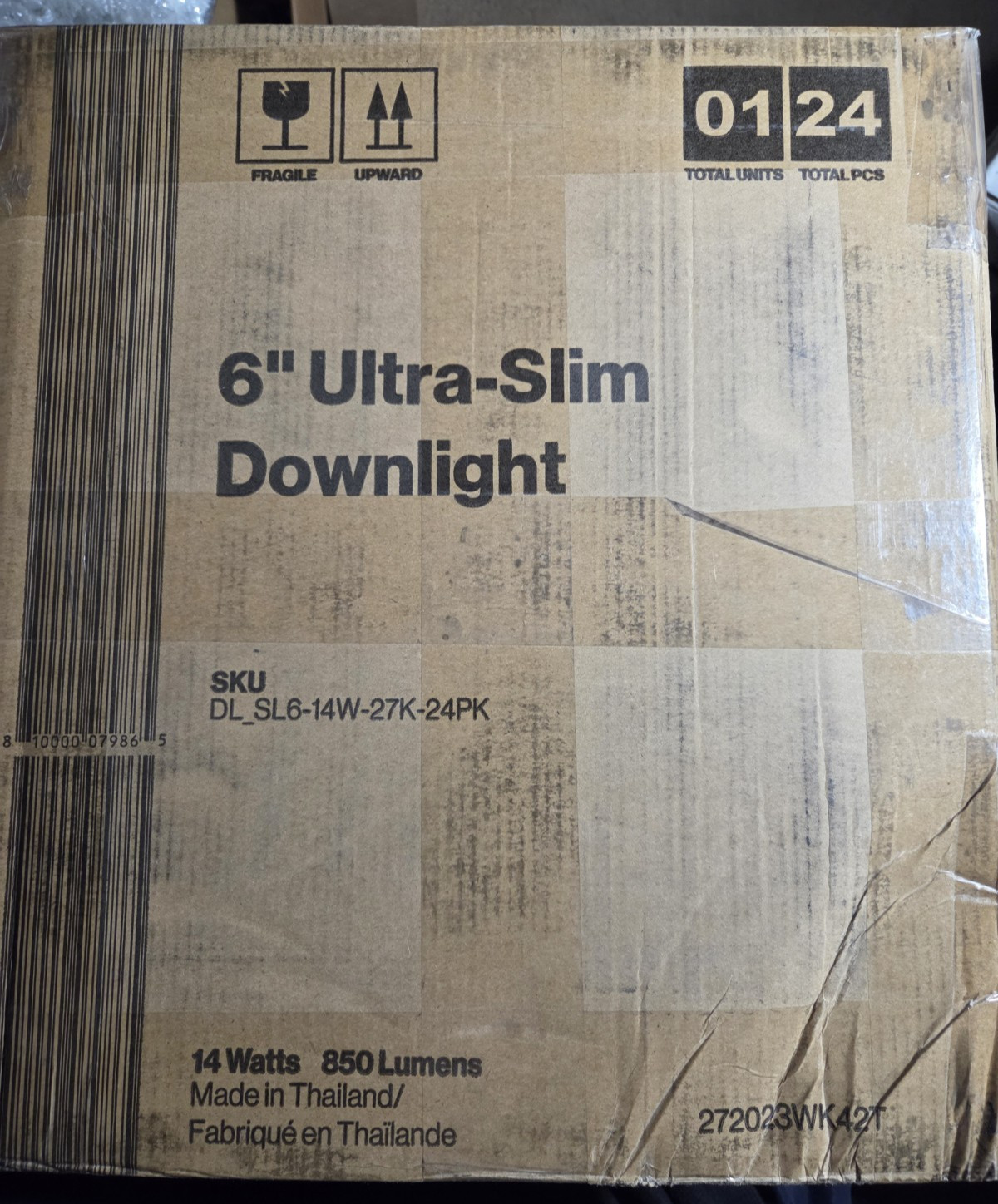 Sunco 24 Pack Recessed Lighting 6 Inch LED, Ceiling Ligh ultra Slim