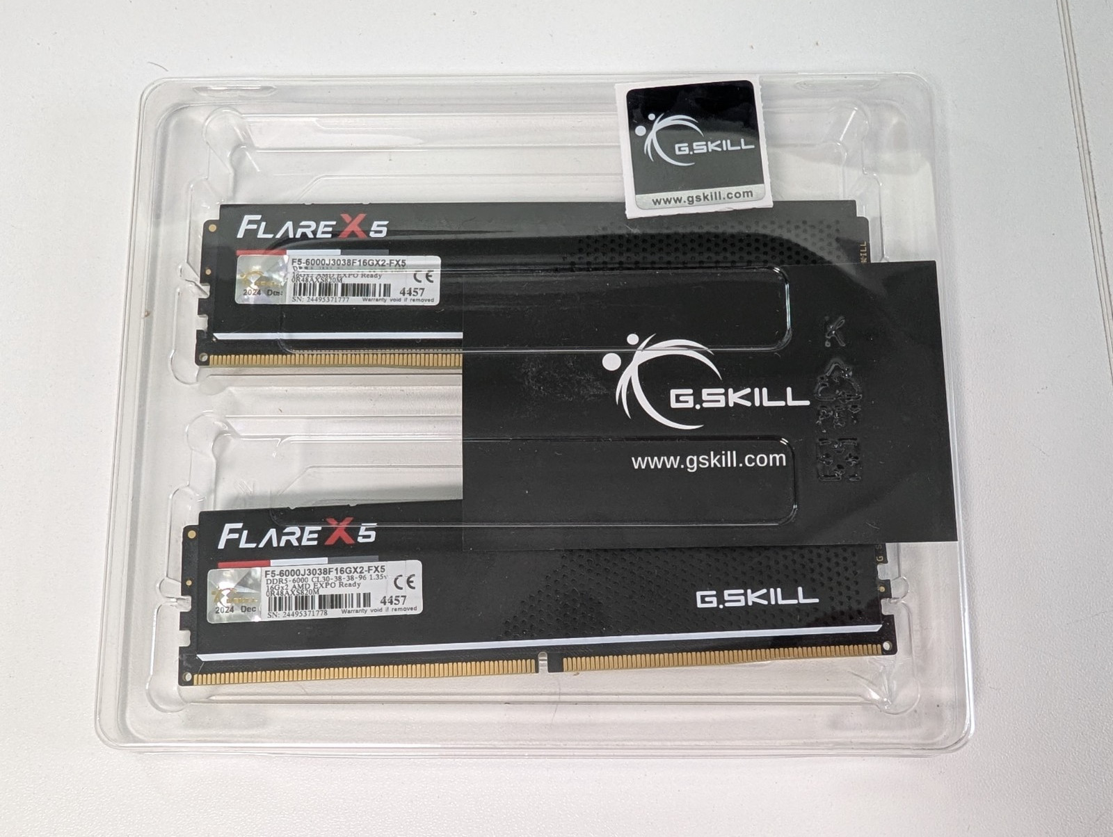 G.SKILL Flare X5 32GB 2x16GB DDR5 6000 CL30 AMD EXPO Desktop RAM