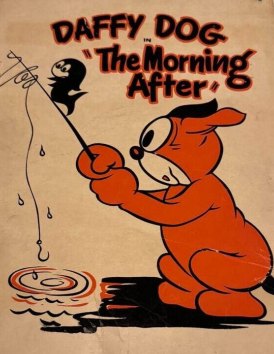 Rare: 1920s/30s animation cartoon lithograph poster artwork Daffy Dog Paul Terry Rare: 1920s/30s animation cartoon lithograph poster artwork Daffy Dog Paul Terry