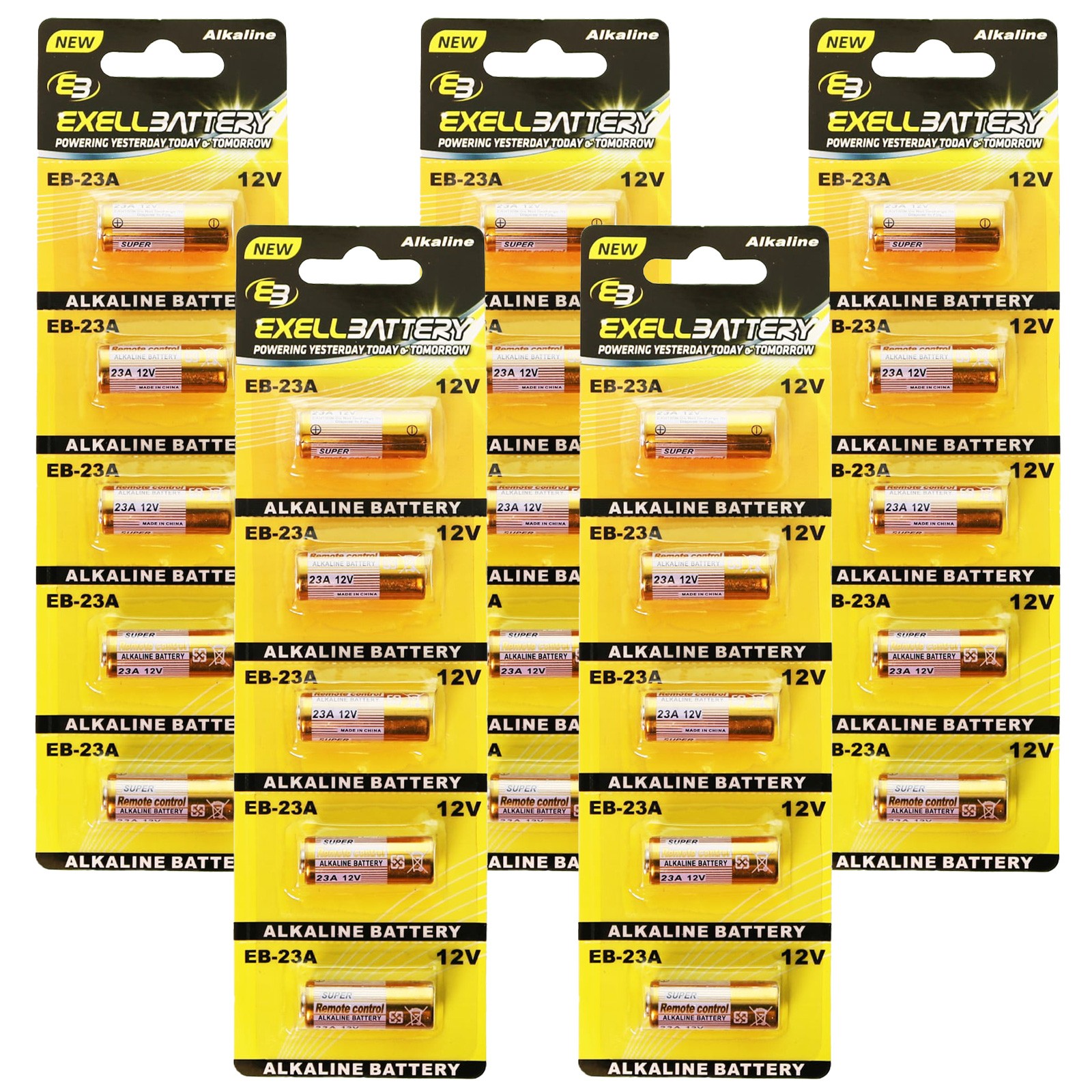 5x 5pk 23A 12V Alkaline Battery Replaces S21 V23GA VR22 1811A 8F10R USA SHIP