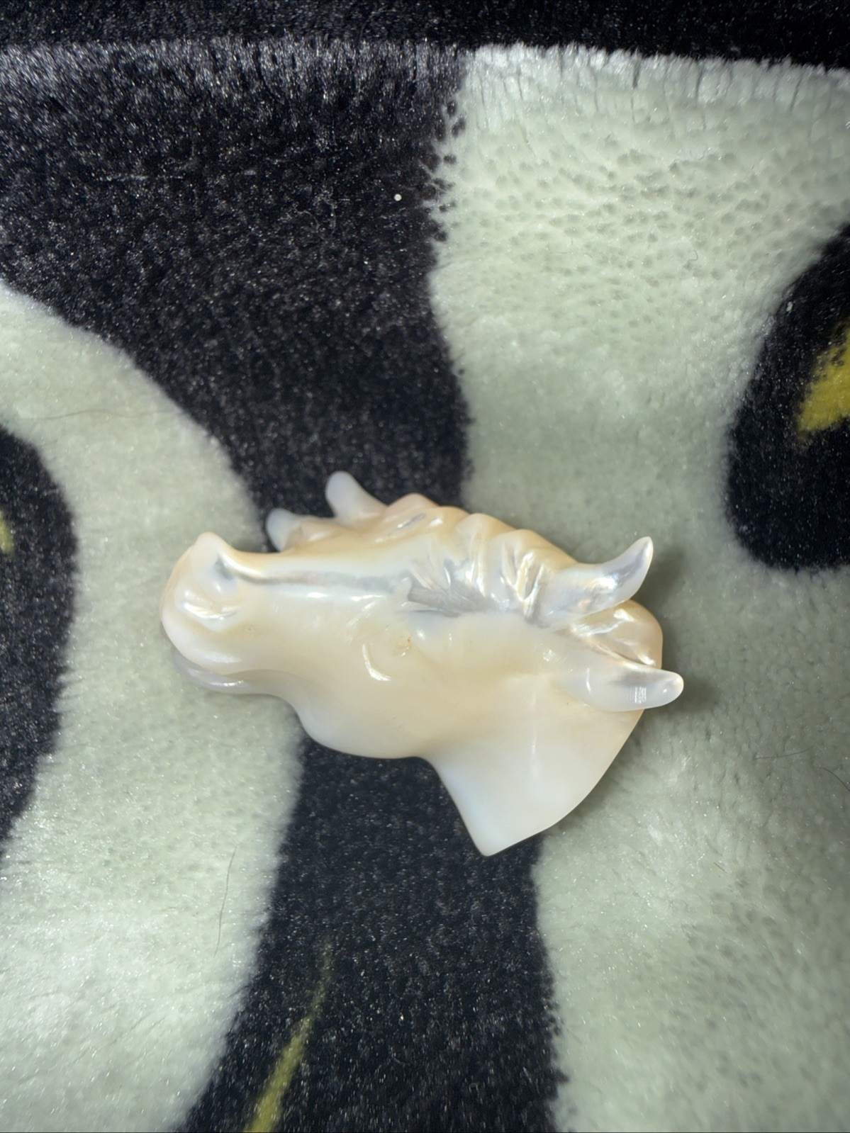 19th Century Carving Of Mother Of Pearl Family Heirloom/provence East Europe