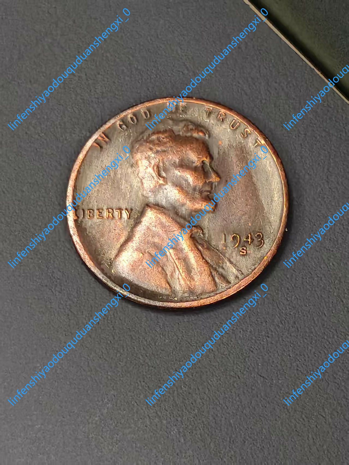 1943-S Lincoln Wheat Cent As shown in the figure