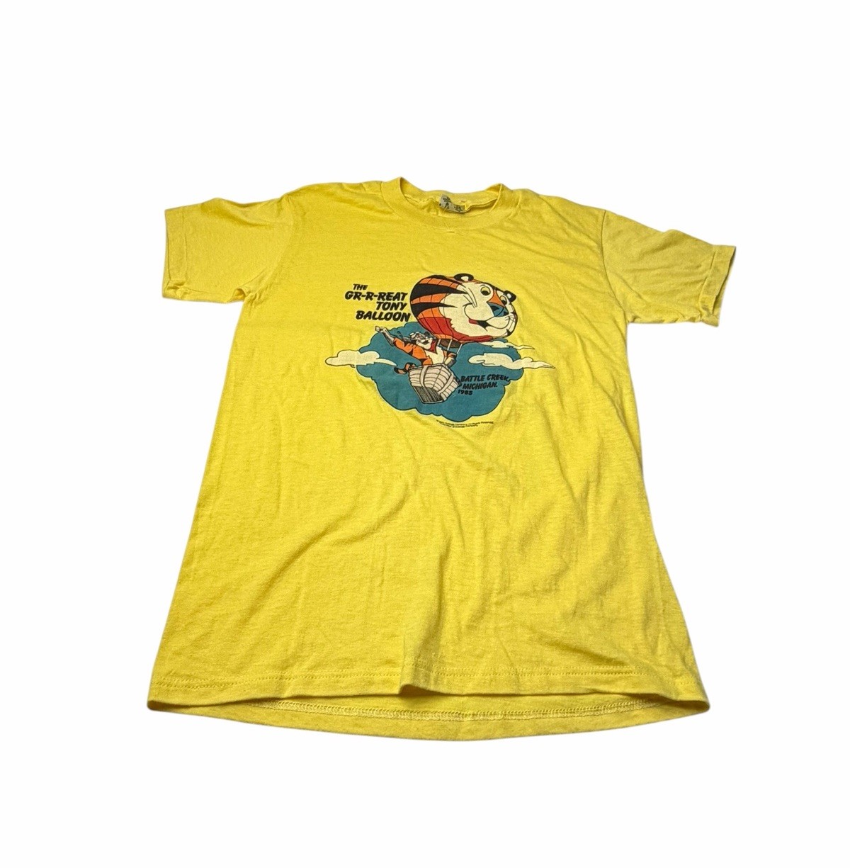 Vintage Kellogg’s 1985 Tony the Tiger T Shirt Battle Creek Michigan Size M USA