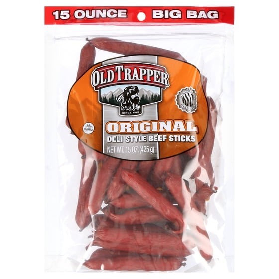 Old Trapper original Beef stick 15oz Resealable Bag... Old Trapper original Beef stick 15oz Resealable Bag...