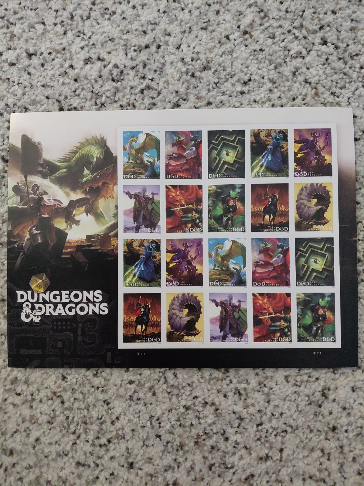 2023 USPS Dungeons And Dragons Forever Stamps - 20 Stamps - MNH