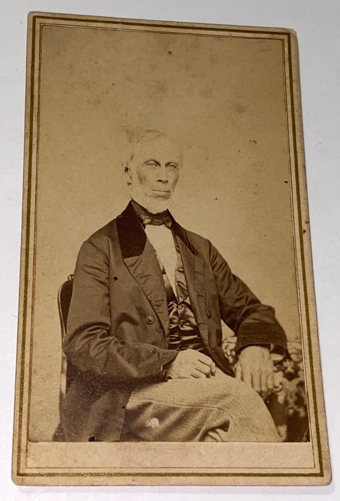 Rare Antique ID\'d Son of Revolutionary War Surgeon Josiah Usher CT CDV Photo