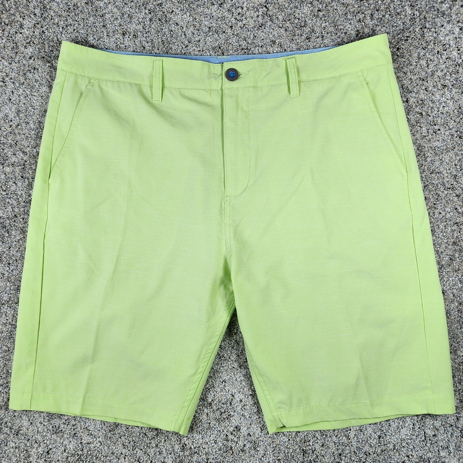 Devereux Golf Shorts Mens 36 Green Performance Zipper Pocket Excellent