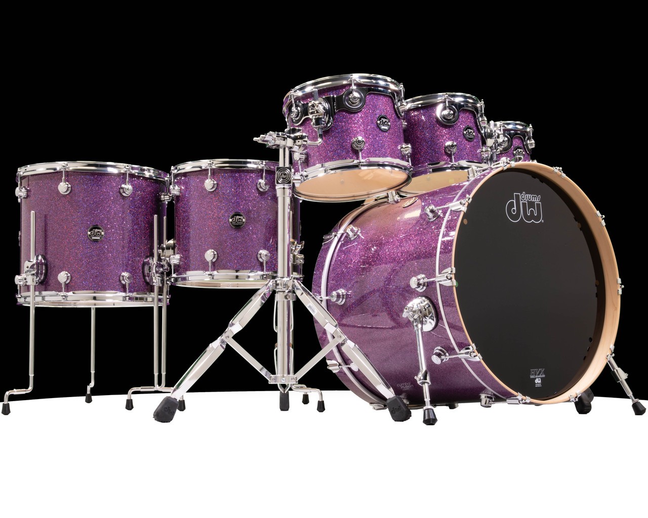 DW Performance Series 6pc Shell Pack 8/10/12/14/16/22 Purple Drift