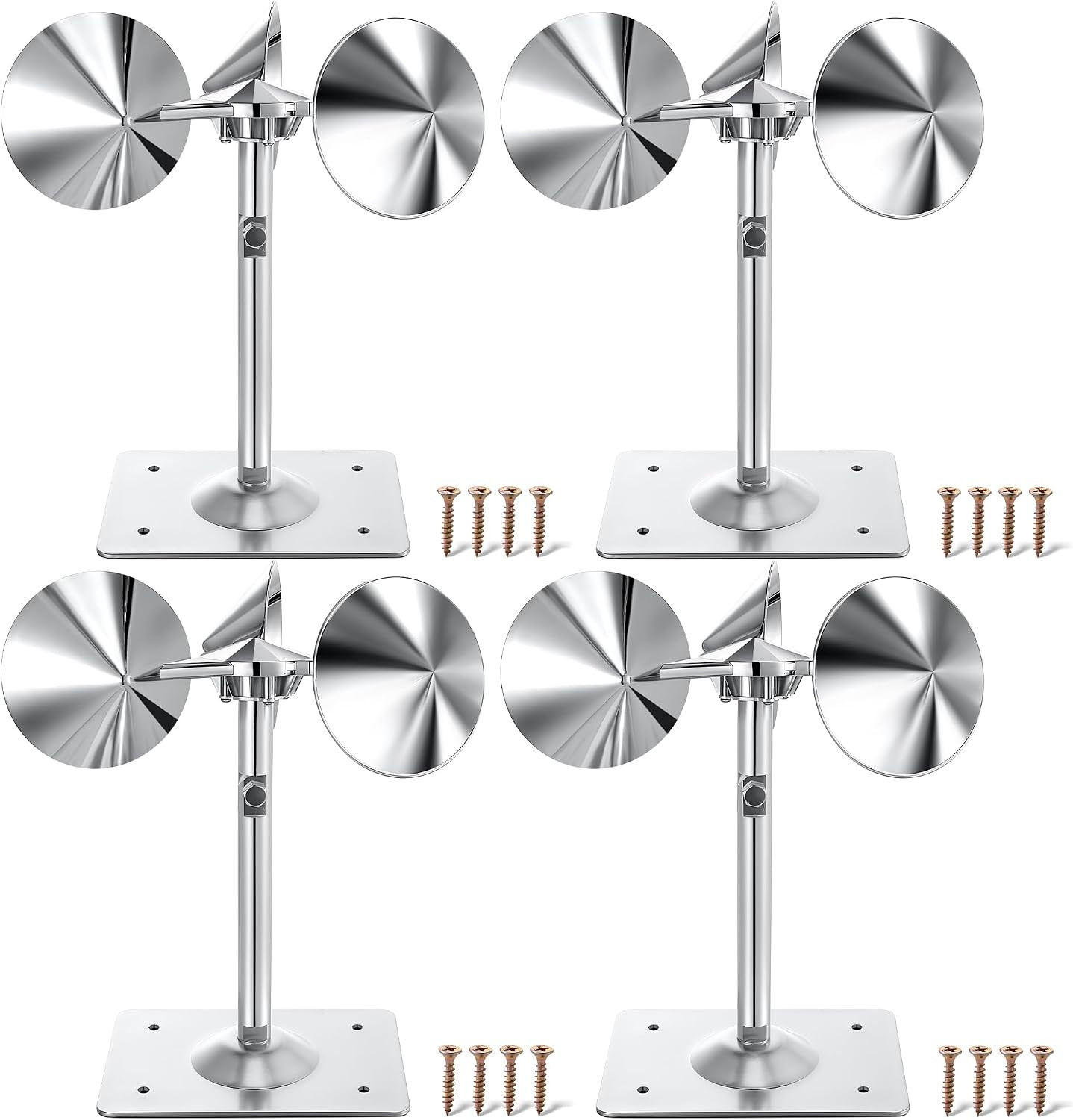 4 Pack Reflective Spinning Bird Deterrent, Heavy Aluminum Wind Repeller | Humane 4 Pack Reflective Spinning Bird Deterrent, Heavy Aluminum Wind Repeller | Humane