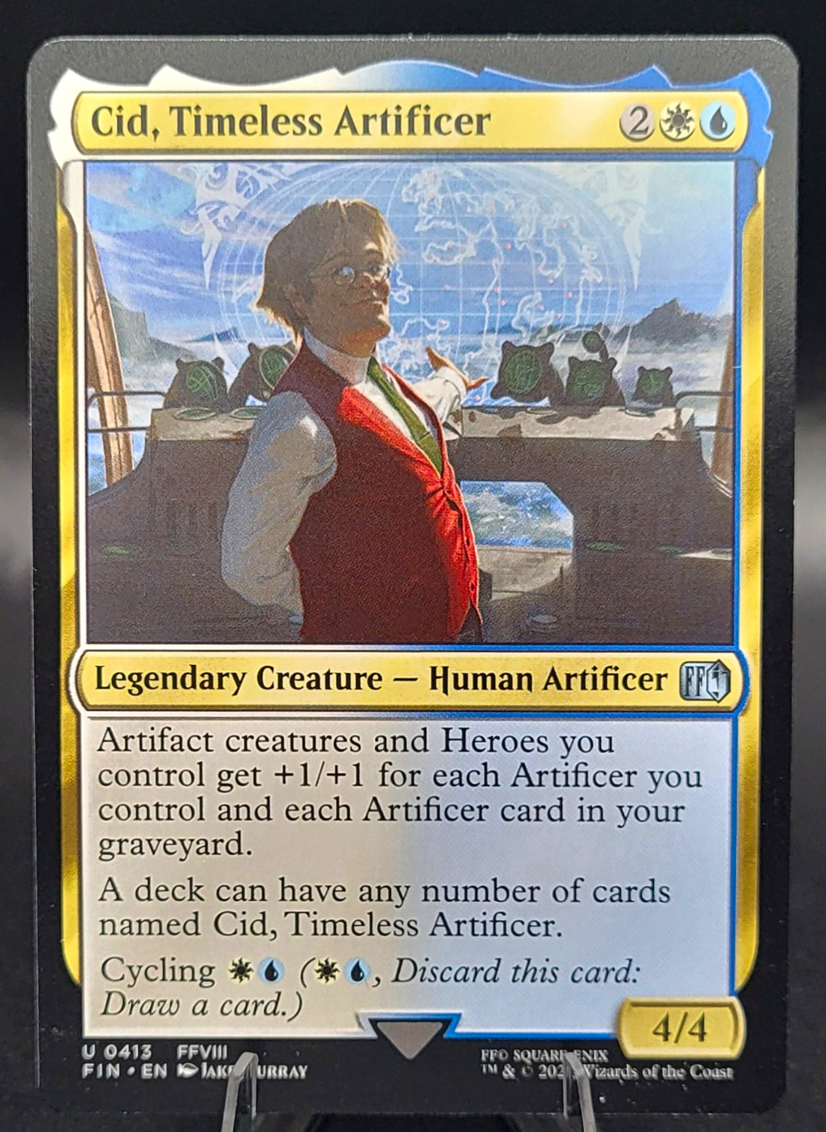 Wizards Of The Coast MTG Cid, Timeless Artificer (0413) Final Fantasy Regular Wizards Of The Coast MTG Cid, Timeless Artificer (0413) Final Fantasy Regular