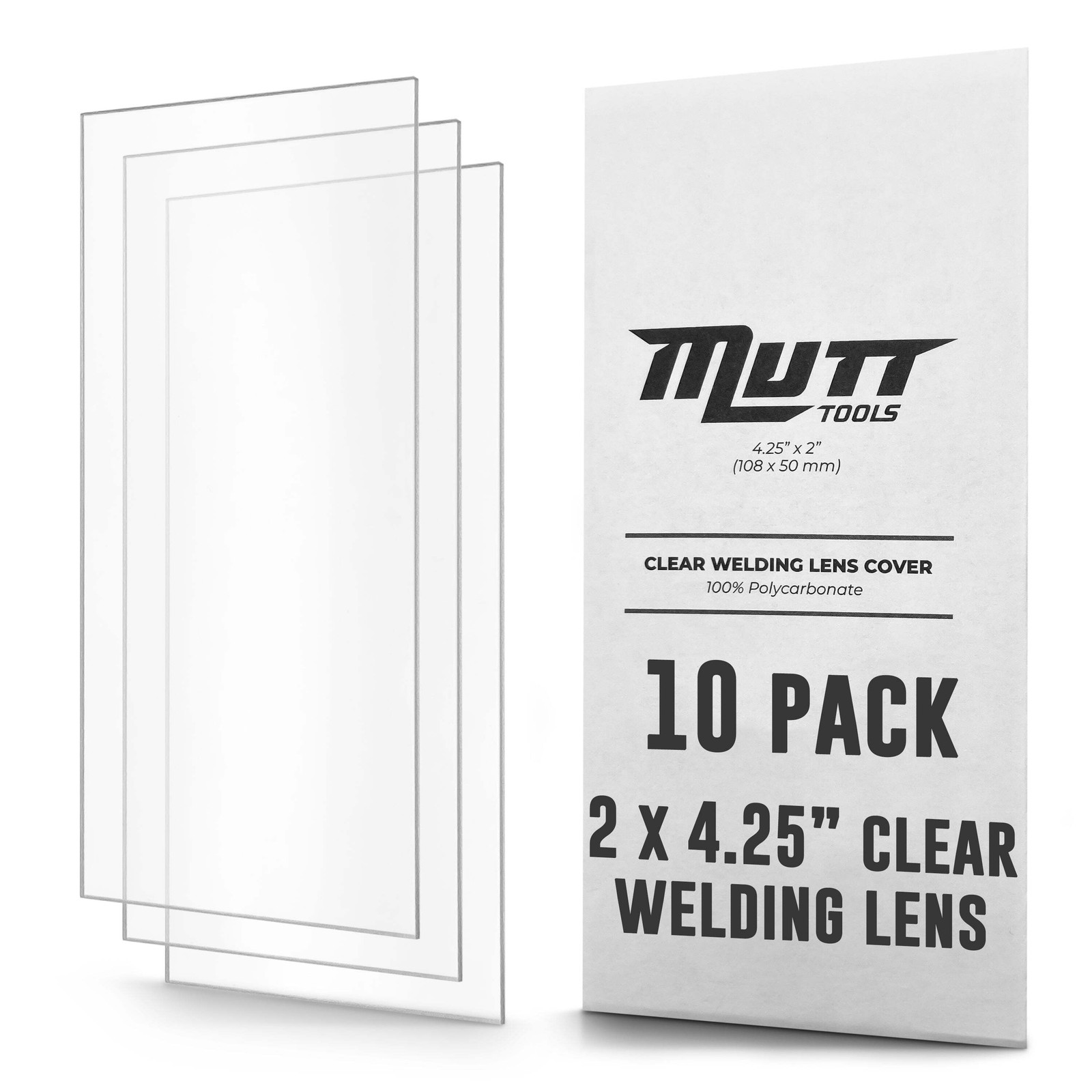 Clear Welding Lenses 2x4.25