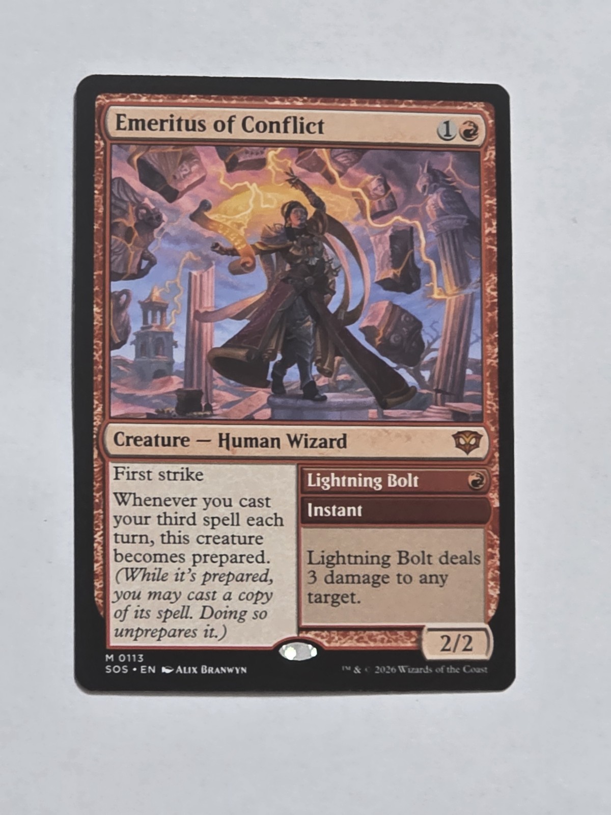 Emeritus of Conflict - Secrets of Strixhaven - Regular - Near Mint/Unplayed