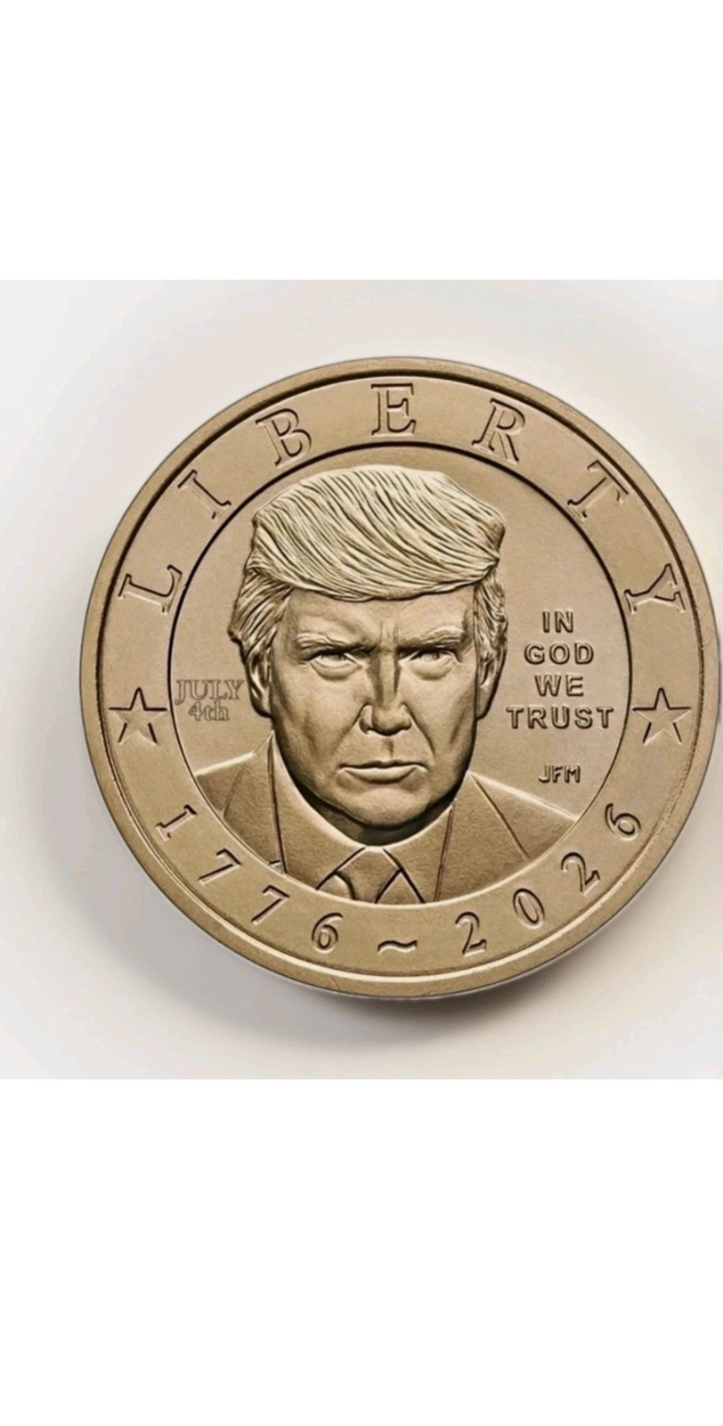 IN HAND PRIVY 2026 Donald J. Trump $1 Commemorative Coin July 4th stamp IN HAND PRIVY 2026 Donald J. Trump $1 Commemorative Coin July 4th stamp