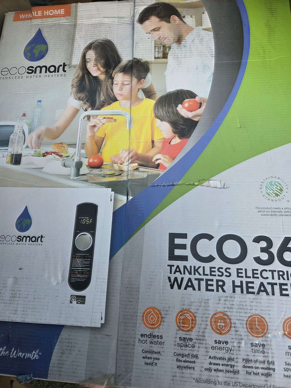 NEW EcoSmart 36 kW 7.03 GPM 240-Volt Electric Tankless Water Heater