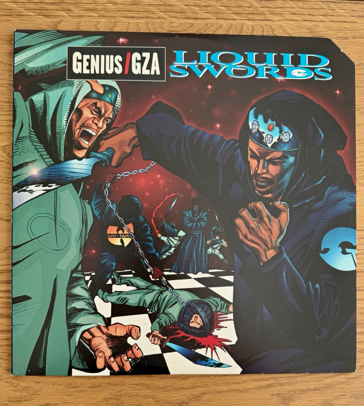 Genius/GZA (from WU-TANG) Liquid Swords Geffen GEF2-24813 OG Vinyl NM-  VG+ RARE
