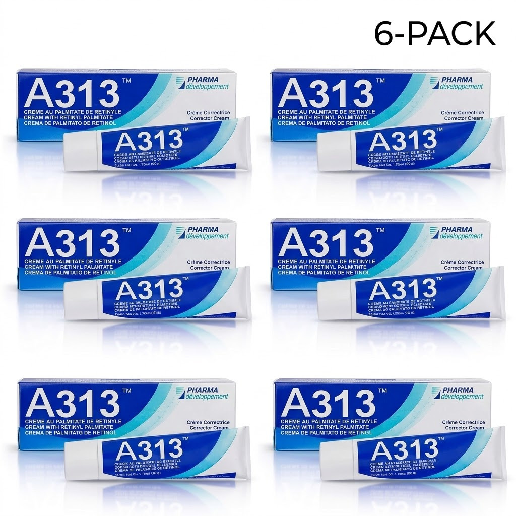 6-PACK A313 Retinol Cream for Anti-Aging, Reduce Wrinkles and Hyperpigmentation