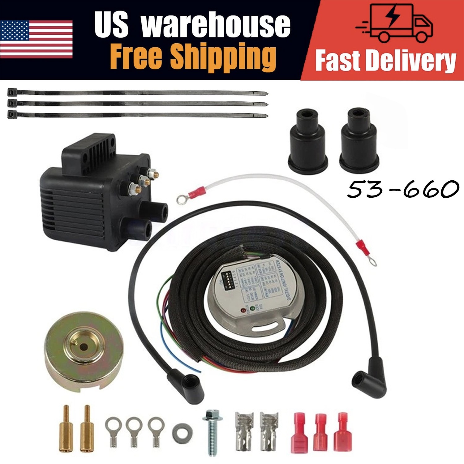 53-660 Ultima Programmable Ignition Coil For Harley XL Sportster high quality