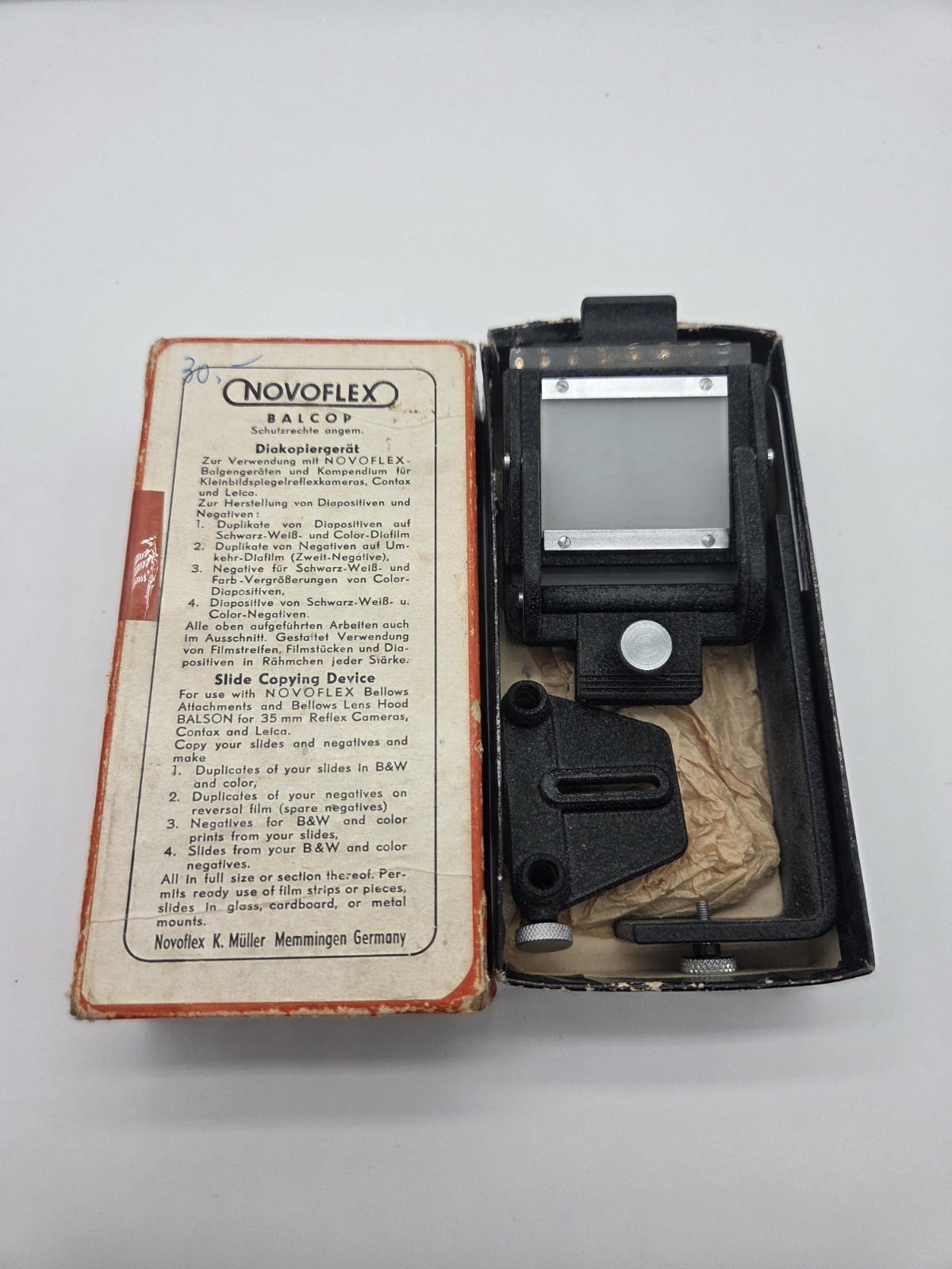 Vintage Novoflex Balson Unit Germany Vintage Novoflex Balson Unit Germany