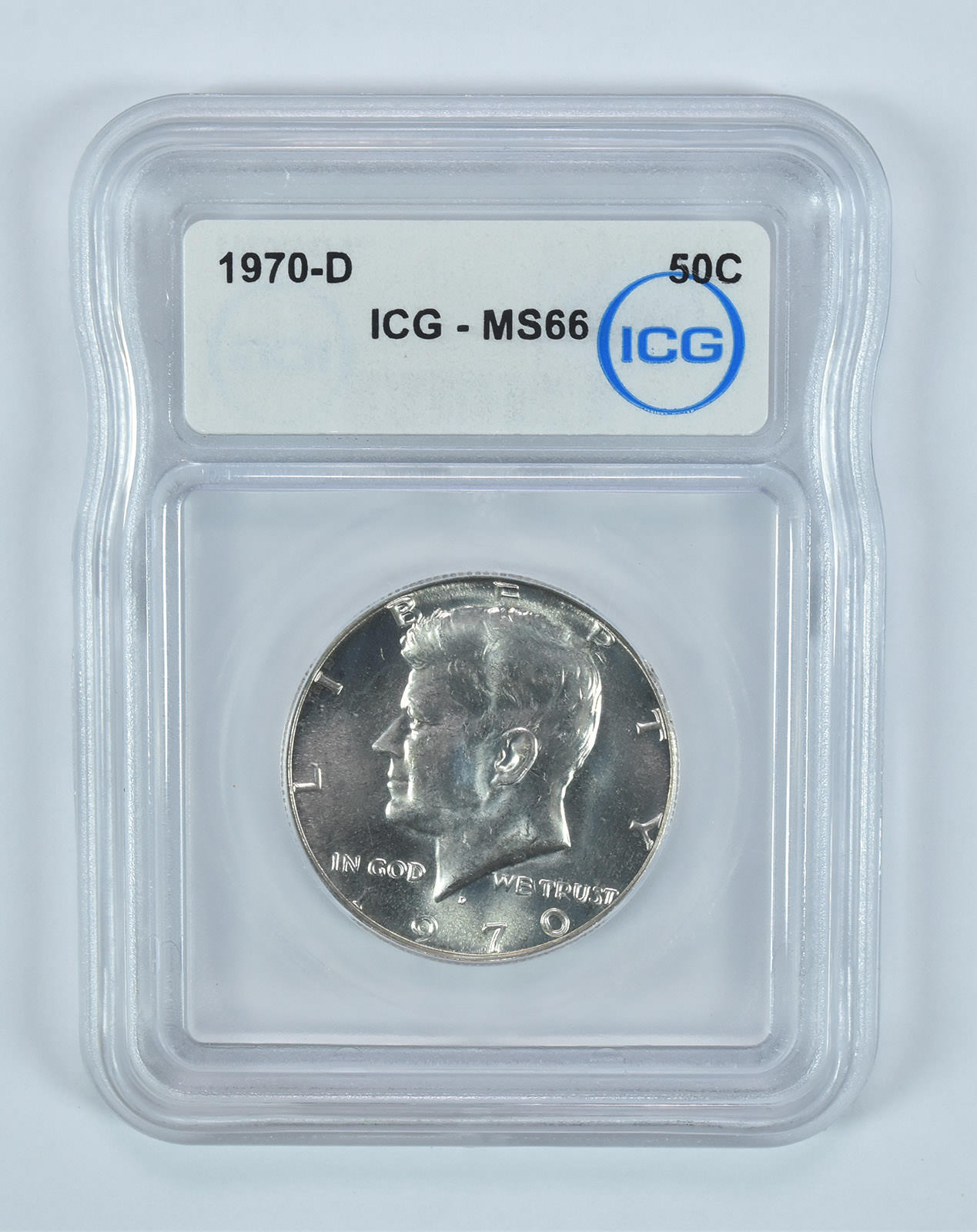 1970-D Kennedy Half Dollar MS66 ICG