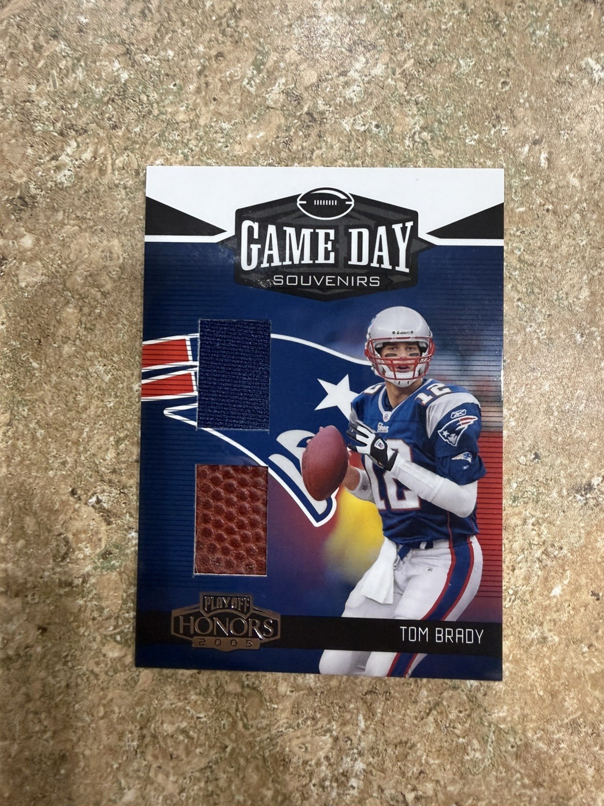 2005 Playoff Honors Game Day Souvenirs /250 Tom Brady #GD-4 ~ Game Used - HOF