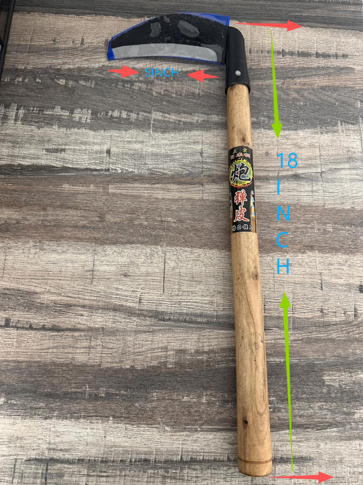 Japanese-style Weeding Sickle for Surface Weeding and Fine Garden Work
